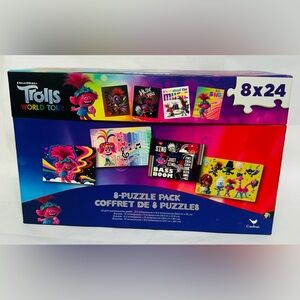 Trolls World Tour 8 Puzzle Pack New